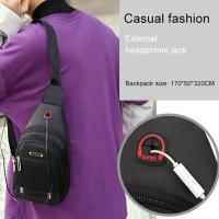 Bolsa de mensajero de un hombre Bolsa de pecho Unisex Lienzo Ocio - details 5