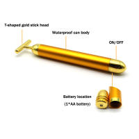 Barra De Belleza Para Rostro Con Vibration Y Pulso Aparato De Masaje Facial Antiarrugas Y Adelgazante Uso Eléctrico - details 1
