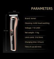 Cortador De Pelo Eléctrico Kemei-418 Recargable Para Bebés Herramienta De Peinado Original Aseo Sin Cable Para Hombres - details 8