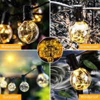 Luces Solares G40 Para Exterior Con 32 Bombillas Inalámbricas De 4.5v Shatterproof Decorativas Para Fiesta En Jardín - details 4