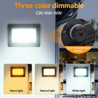 Floodlight LED Impermeable Para Exteriores Con Multiple Potencia 3CCT Luz De Jardín Familiar Piscina Garage Puerta Cabeza De Faro Moderno - details 2