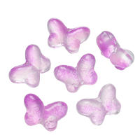 10pcs Bolas De Vidrio De Mariposa Color Gradiente 14.5mm Pequeñas Y Ligeras Para Creación De Joyería Collar Pulsera DIY - details 9