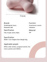 Bola De Masaje Para Fascia Cuatros Esquinas Bola De Plantar Para Relajación Y Ejercicio Fitness Uso En Hombros Cuello Cintura Y Músculos De Mano - details 14