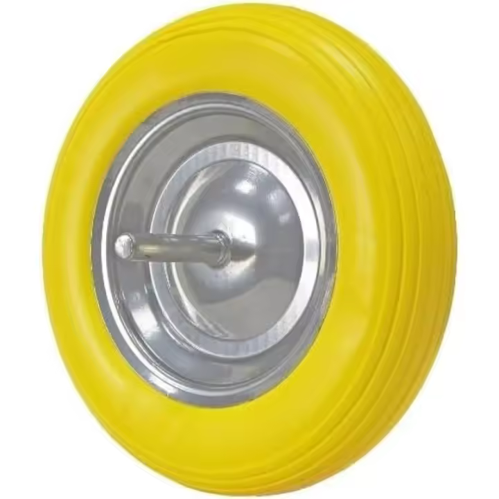 Rueda Neumática para Carretilla, 20 mm, Con Llanta Metálica, Amarillo, Keroppa - 1