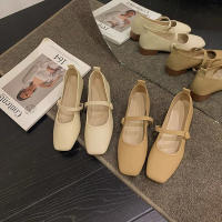 Zapatos Mary Jane de Tacón Bajo para Mujeres Vintage Zapatos de Cintura Gruesa con Anillo - details 7