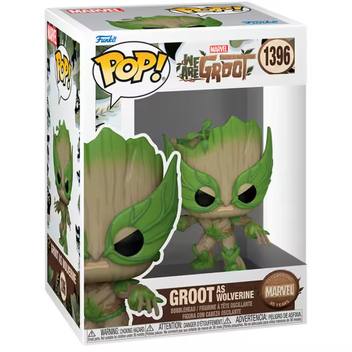 Figura Pop Marvel We Are Groot - Groot As Wolverine-Figura de Vinilo Coleccionable - Idea de Regalo- Mercancia Oficial - Juguetes para Niños y Adultos - Movies Fans - Muñeco para Coleccionistas y Exposición - 1
