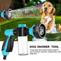 Pistola De Ducha Para Mascotas Con Mangos De Spray De 8 En 1 Herramienta De Limpieza Para Coches Y Animales Material Plástico - details 2