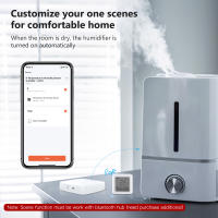 Sensor De Temperatura Y Humedad Inteligente MOES Tuya Con Pantalla LCD Control Remoto Por App Y Voz Compatible Con Google - details 5