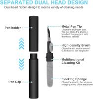 Kit de limpieza AirPod, pluma limpiadora Airpod 3 en 1 with Esponja, auriculares inalamdricos Clean Pen, Kit de limpieza de auriculares múltiples-Negro - details 1