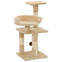 vidaXL Rascador para Gatos con Postes de Sisal 65cm Accesorios Mascotas Color Azul,  Amarillo,  Gris y mas - details 1
