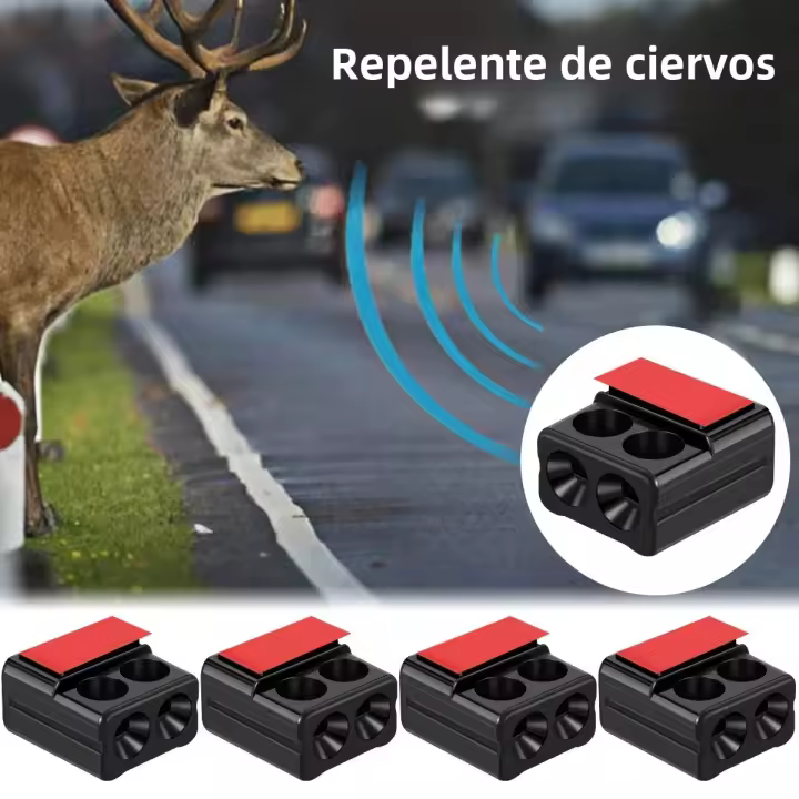 2Pcs Silbato Ultrasonido De Advertencia Para Coche Repelente De Animales Con Alarma De Ciervo Dispositivo De Advertencia De Animal Para Carro Y Motocicleta - 1