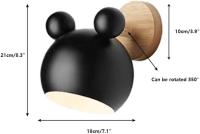 Lámpara de pared Modern color Hierro Mickey lámpara de pared Sala de estar dormitorio habitación decoración nórdica Hogar - details 0
