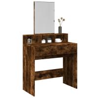 vidaXL Tocador con espejo color 80x41x144,5 cm en color Gris sonoma/Gris hormigón/Blanco y más | decorativo de pared para baño dormitorio recibidor moderno - details 5