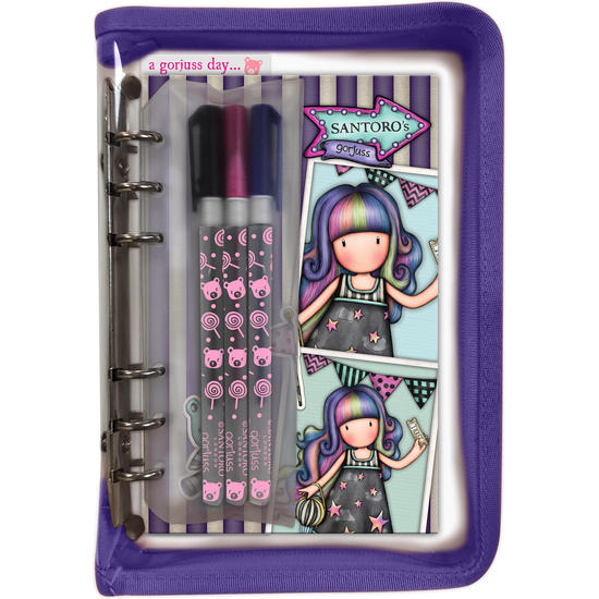 Carpeta De Anillas Gorjuss Up And Away Morado A4 (26.5 X 33 X 4 Cm) con