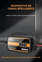 Cargador De Batería Para Coche SUV Motocicleta Inteligente 12V 2Ah-20Ah Con Pantalla Digital NarzrIe Reparación De Baterías De Agua Y Ácido - details 0