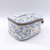 Bagsgarden- Neceser de Algodón con Estampado Floral - Bolsa Organizadora de Gran Capacidad con Cremallera para Maquillaje y Almacenamiento - Exclusivo y Portátil - details 2