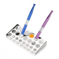 Soporte Para Tinta De Tatuaje Con 21 Orificios Accesorio De Maquillaje Color Aleatorio Herramienta De Tatuaje Contenedor De Pigmento Acero Inoxidable - details 0