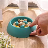 Juego De Alimentos Para Mascotas Sano Platos Lento Alimentador Para Perros Y Gatos Viaje Antisucción Universal PP No Esmerilado - details 3