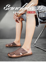 Sandalias De Cuero Para Hombre Talla Grande 46 48 Zapatos Clásicos De Verano Cómodos Para Caminar Al Aire Libre Mocasines Suaves Romanas - details 0