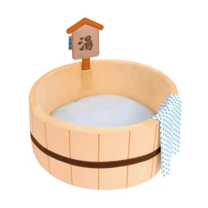 Cama De Gato Estilo Japonés Forma De Piscina Thermal Plush Desmontable Cuna Para Perro Bebé Funda De Silla De Baño Para Mascotas Tamaño 45x45x20cm Apto Para Gatos Y Pequeños Perros - 1