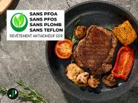 Just Perfecto Juego de Ollas y Sartenes Cocina Antiadherentes 21 Piezas, Barería de Cocina Antiadherentes Aluminio, para Todas Las Cocinas, Included Inducción, Ollas Cocina with Tapas (21 Pcs Black) - details 2