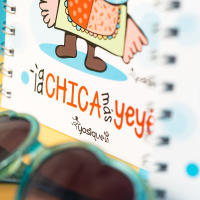 YOSIQUESE Libreta A-5 | Modelo: 'A la chica mas yeyé' | Productos y regalos solidarios hechos por personas con discapacidad - details 4