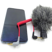 Adaptador De Cable TRS a TRRS De 3.5mm Con Resorte Para RODE Videomic Pro+ / VideoMic GO Accesorio De Micrófono Alloet - details 6