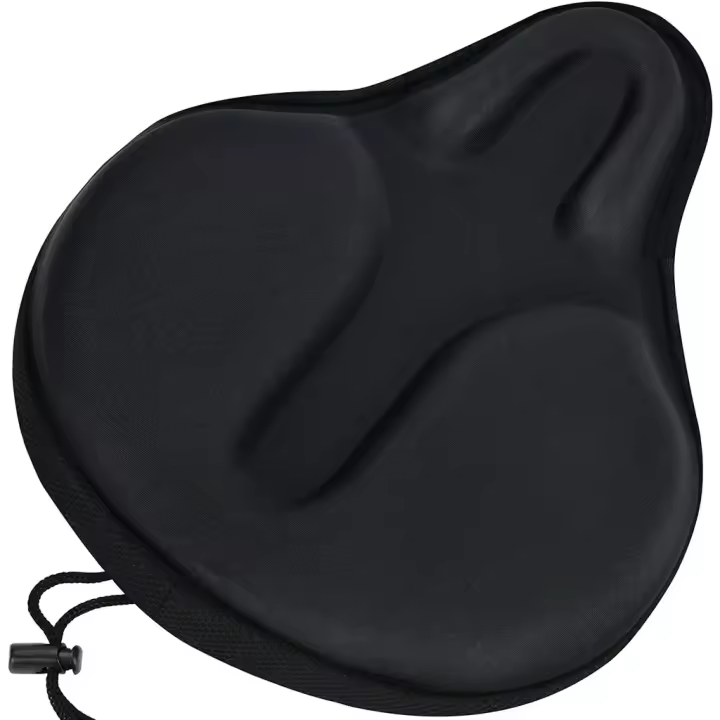 Cubierta De Asiento De Bicicleta Para Ejercicio Confortable C6 Gran Tamaño De Esponja Y Gel Almohadilla De Sillín Para Mujeres Y Hombres - 1