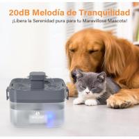Fuente para Gatos,ELS PET 1,5L Bebedero Gatos Ultra Silenciosa,Fuente Agua Gatos con Múltiples Filtraciones, Fácil de Quitar y Lavar, Bajo Nivel de Agua Apagado Automático (Sin BPA) - details 2