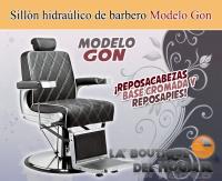 Sillón Barbero hidráulico reclinable y giratorio con reposabrazos Modelo LBH Gon - details 0