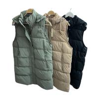 Beachy Chaleco Larga Afelpado Acolchado Calentito Cierre Cremallera Capucha Desmontable - details 0