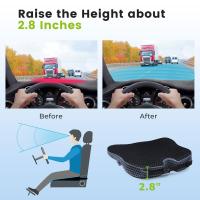 Almohadilla De Asiento De Memoria Para Coche Oficina Silla De Ruedas Soporte Ortopédico Confort Car Wedge Almohadilla De Silla - details 2