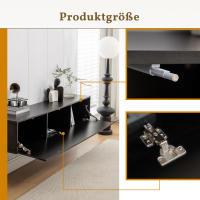 Soporte TV, Soporte Suspendido TV Soporte TV enano 160x30,5x34cm, Negro - details 3