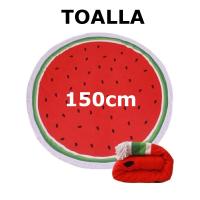 Toalla de playa forma sandia,Toalla de baño,MICROFIBRA 100% POLYESTER,MEDIDAS 150cm,cm,fespu - details 0