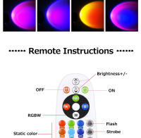 Lámpara De Noche Bluetooth Proyector De Atmósfera Rainbow Sunset Decoración De Pared Para Habitación Luz De Ambiente Para Mesa Del Dormitorio - details 3