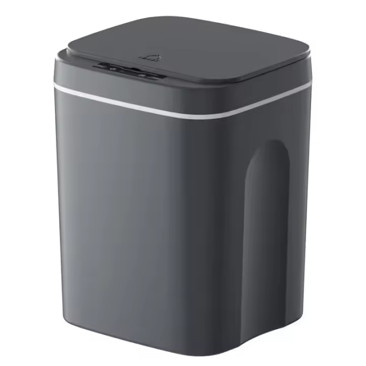 Basurero Inteligente Sensor Automático 16L Para Cocina Y Baño Impermeable Con Tapa Bin De Residuos Domésticos Eléctrico - 1