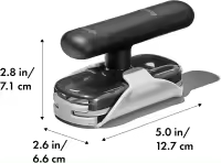 Abridor de tarros giratorio WITH BASE, Talla única,Abre frascos with UN mínimo esfuerzo y reducce la tensión en la mano Los, Negro - details 4