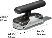 Abridor de tarros giratorio WITH BASE, Talla única,Abre frascos with UN mínimo esfuerzo y reducce la tensión en la mano Los, Negro - details 4