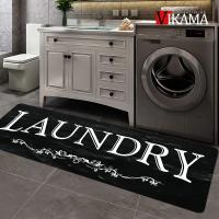 VIKAMA Alfombra De Cocina Antideslizante Y Anti Manchas Con Patrón Moderno Para Uso Doméstico Alfombrilla Larga Para Puerta Decoración Interior - details 0