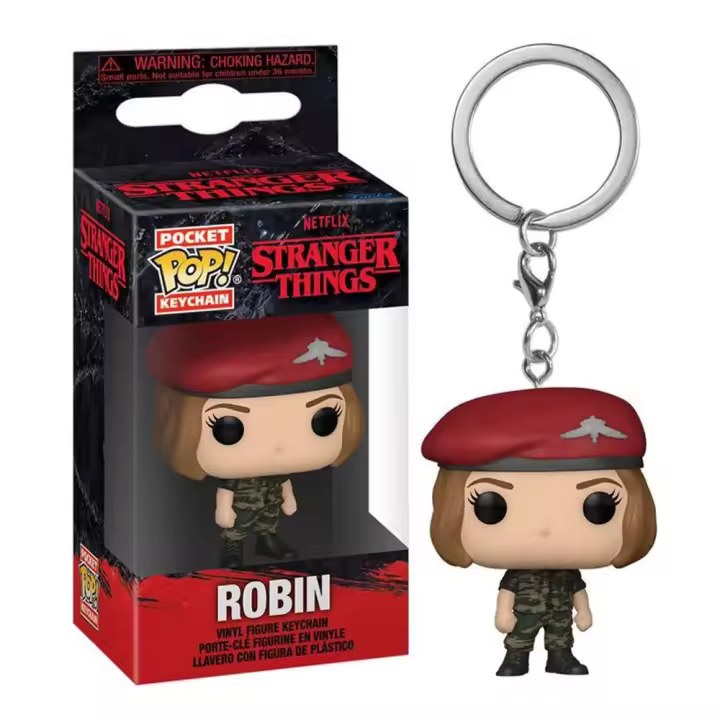 FUNKO POCKET POP! LLAVERO: STRANGER THINGS S4 - HUNTER ROBIN 65629, TIENDA CON LICENCIA OFICIAL - 1