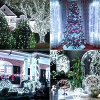 1Pack De Luces De Cadena Solar Con 50/100 LED Para Exteriores Impermeables Con 8 Modos Luz De Navidad Para Árbol Bodas Y Fiestas Decorativas - details 6