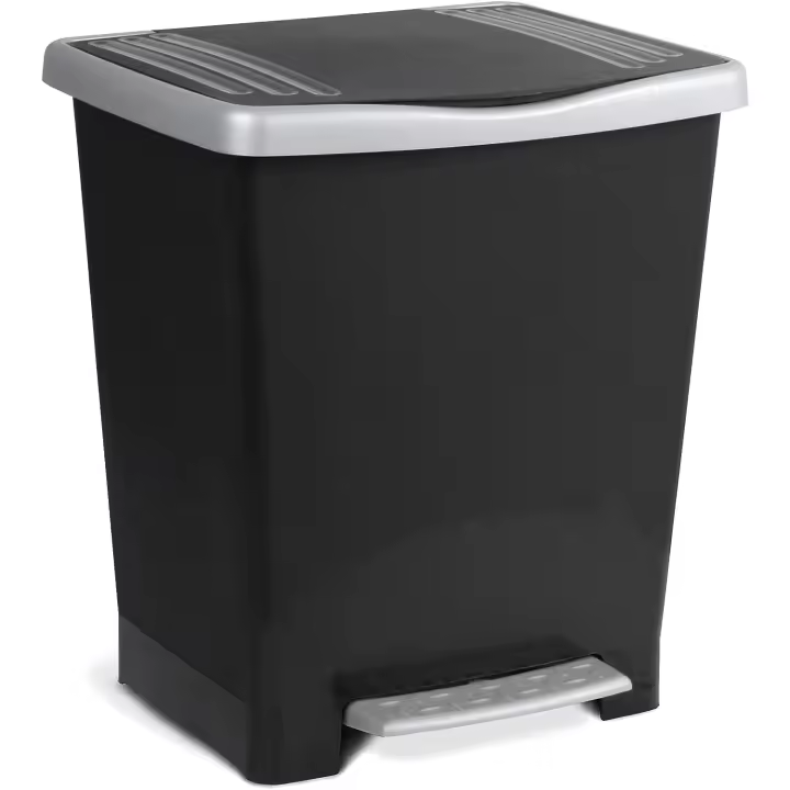 Tatay Cubo basura pedal Milenium Negro 23 Lt - 1