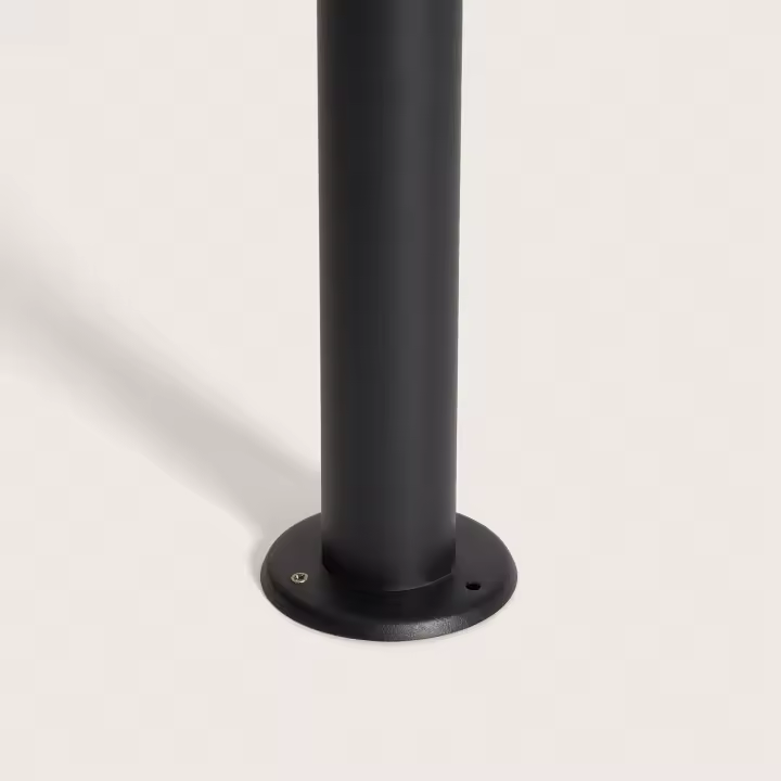 Ledkia Baliza Exterior Superficie Pie 60cm Acero Inoxidable Dadawa Negro - 1