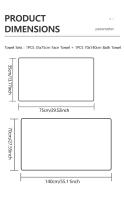 Juego De Toallas De Baño De Poliéster Y Algodón Tejido De Punto Terciario Coral Fleece Grueso Color Sólido Suave Y Absorbente Para Uso Doméstico Y Gimnasio Toallas Para Lavar La Cara - details 1