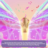 Alas De Mariposa Eléctricas Con Luz Y Música Alas De Elfos Luminosas Para Niñas Prop De Escenario Danzante Unisex - details 1
