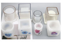 Molde De Vela Antiviento Para Velas De Tealight Soporte De Cera Mold De Plástico Acrílico Para Artesanía Y Decoración Del Hogar - details 1