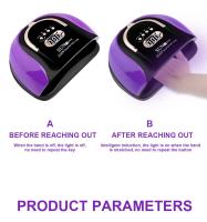 Secador De Uñas LED UV Con 57 LEDs Para Secado Rápido De Toda La Polvos De Uñas Lámpara De Manicura Con Timer Y Sensor Automático Herramienta Para Salón De Belleza - details 5