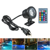 Luz De Inundación LED RGB 5/10W Impermeable Para Piscina Acuario Fuente Exterior Iluminación EU US Enchufe Spotlight Luz Submarina - details 2