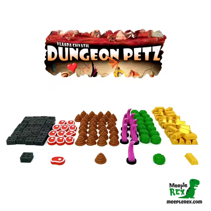 Tokens para Dungeon Petz / Meeple Rex / Accesorios para juegos de mesa - 1
