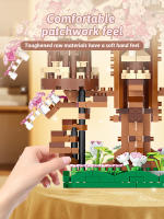 Juguete De Construcción De Bloques Arbolado De Cerezo Rosa Y Arcoíris Casa De Juegos Para Niños Y Niñas Edad Recomendada 6-12 Años Material ABS Sin Baterías Origen China - details 3